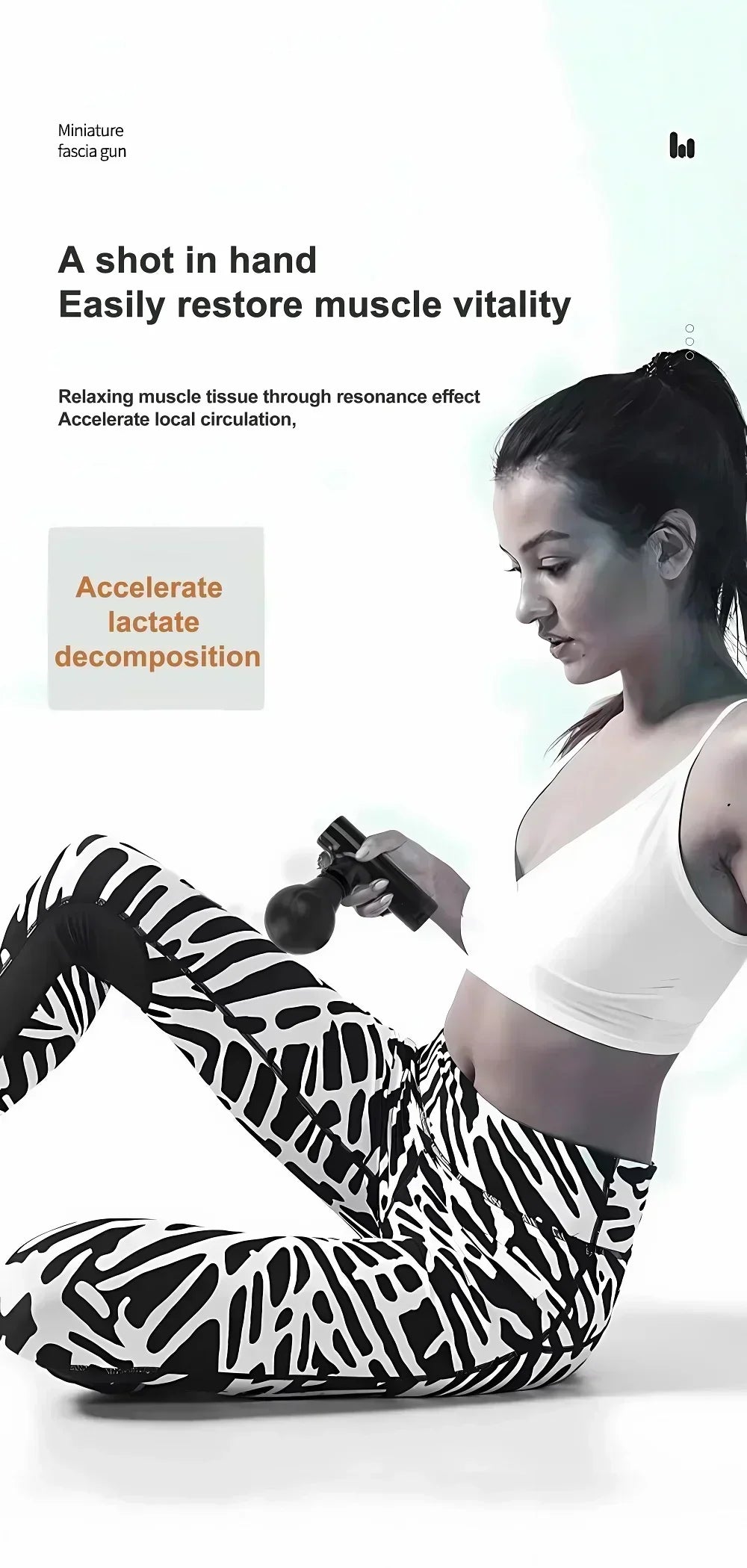 Hot Mini Fascial Massage Gun  Massager For Body Neck Back Deep Tissue Muscle Relaxation Pain Relief Tool Small Handheld Portable