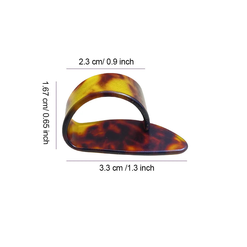4Pcs Celluloid Guitar Thumb Picks Finger Picks Replacement Instrument Playing Accessories For Ukulele Electric Guitar