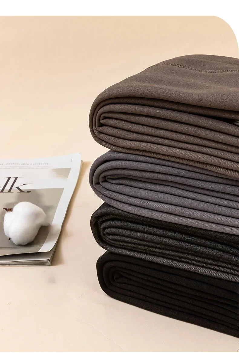 Thicken Warm Tights For Women Winter Thermal Stockings Leggings Sexy Translucent Fleece Velvet Tights Pantyhose Female Pants