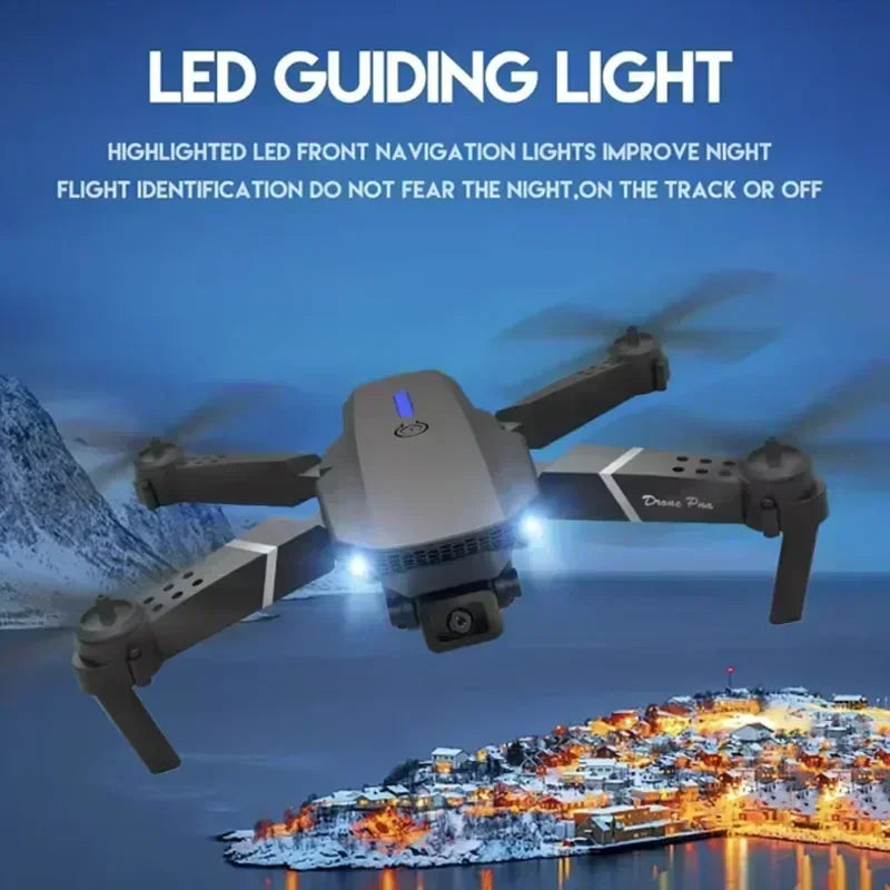 4K Aerial Photography UAV E88Pro RC Drone With 1080P Wide Angle Dual HD Camera Foldable RC Helicopter WIFI FPV Toy Gifts