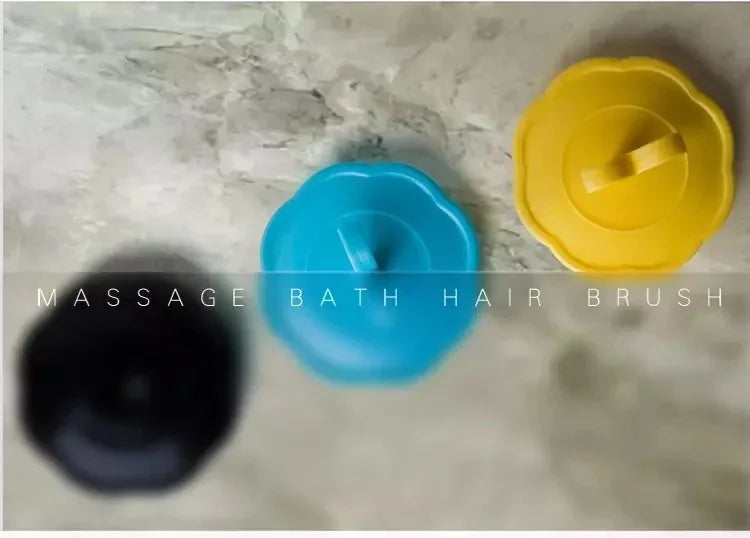 Head Massage Shampoo Brush Adult Scalp Massage Brush Men and Women Soft Glue Bathroom Shampoo Comb Long Hair Washing Hair Scalp