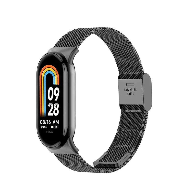 Stainless Steel Strap for Xiaomi Mi 9 8 Band Metal Milanese Bracelet on Mi Band 8 Wristband for Mi Band 9 8 Strap Accessories