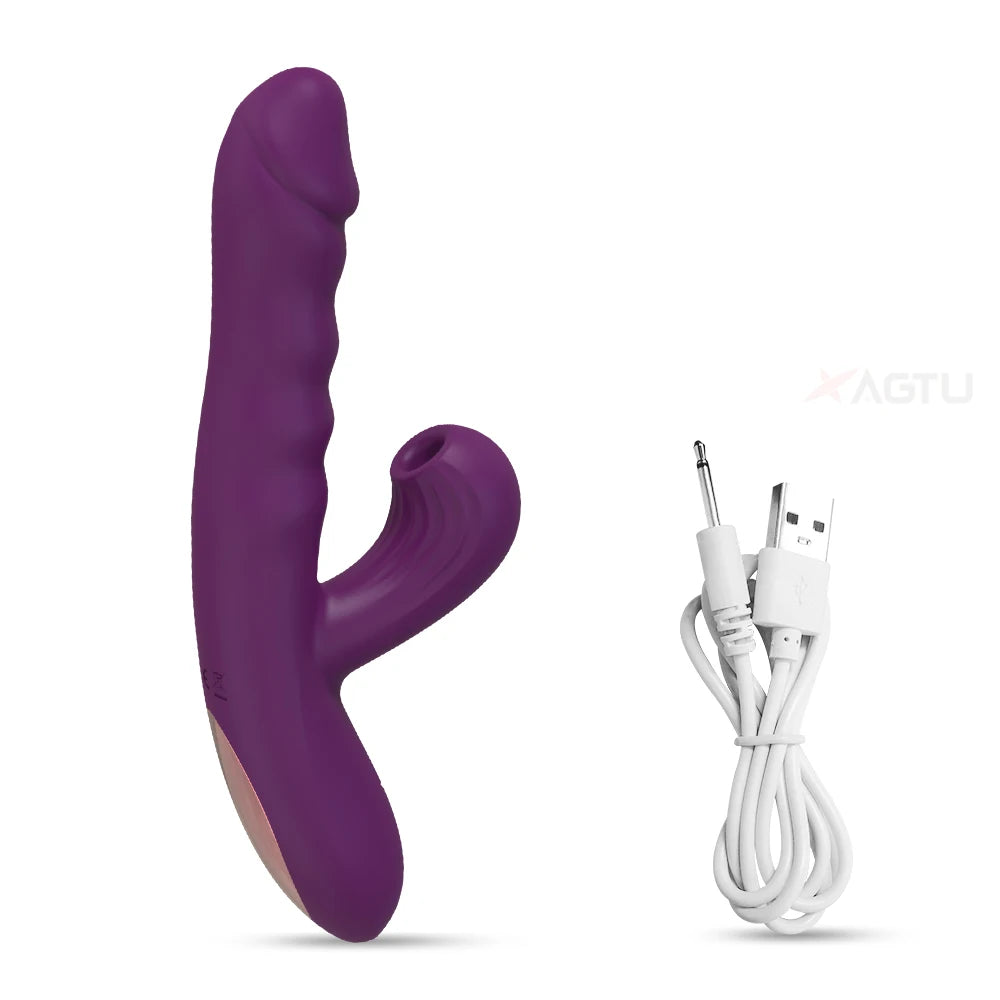 Powerful Thrusting Sucking Vibrator Female Sucker Clitoris Stimulator G Spot Dildo Massager Adult Goods Sex Toys for Women