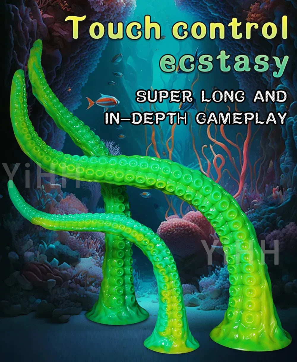 Long Butt Plug Silicone Long Anal Plug Tentacle Dildo Penis With Suction Cup Big Anal Sex Toys Progressive Vaginal Massage