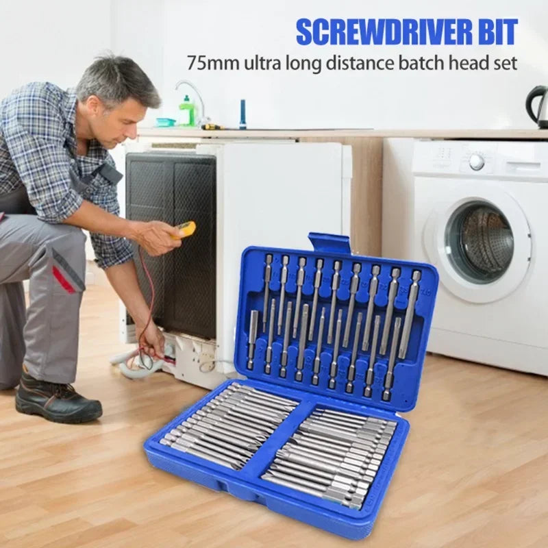 50-in-1 Multi-specification Electric Screwdriver Set Mobile Phone Computer Repair and Dismantling Precision Screwdriver Bit Set