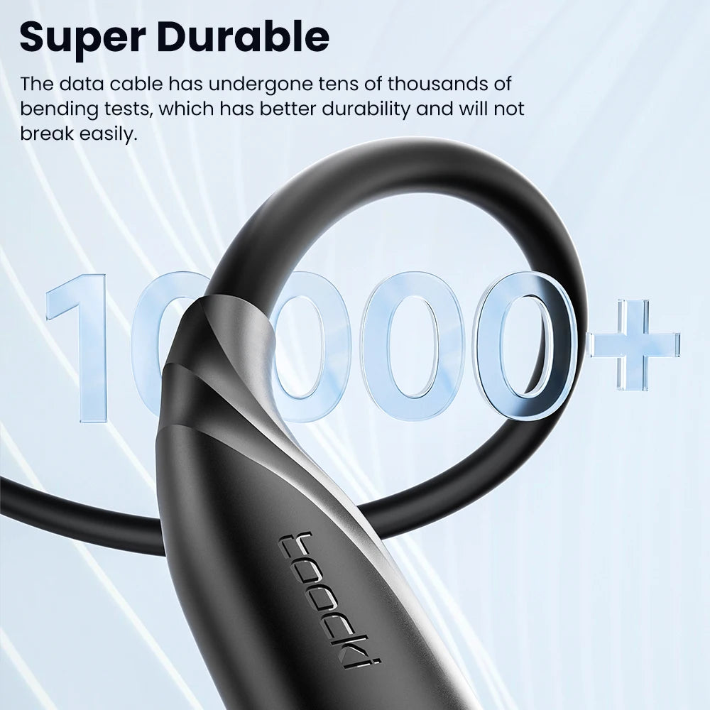 Toocki PD 20W Cable For iPhone 14 13 12 11 Pro Max 8 7 Plus Macbook 2.4A Fast Charging USB C To Lighting Cable Data Wire 1M 2M