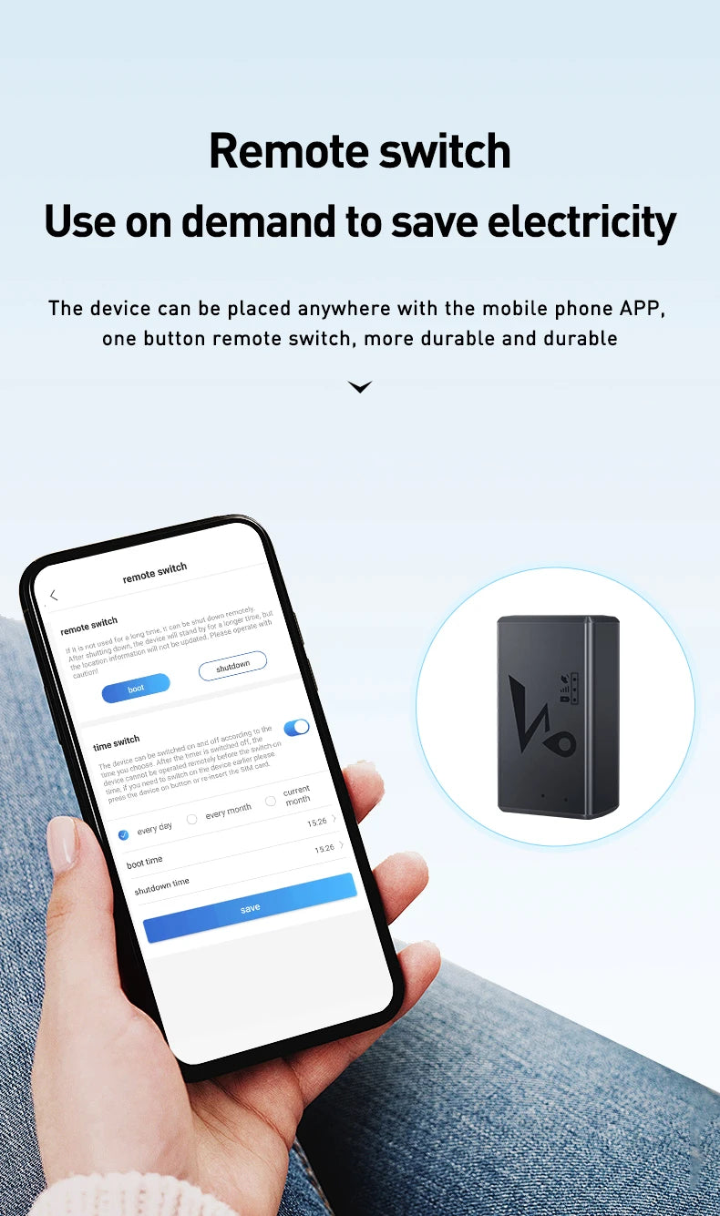 GPS locator 4G vehicle tracking instrument mobile phone anti-theft recording location vehicle tracking artifact J