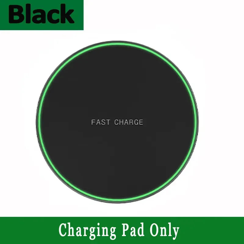 30W Wireless Charger Pad Stand Mobile Phone Chargers Fast Charging Dock Station For iPhone 15 14 13 12 11 Pro Max Samsung Xiaomi