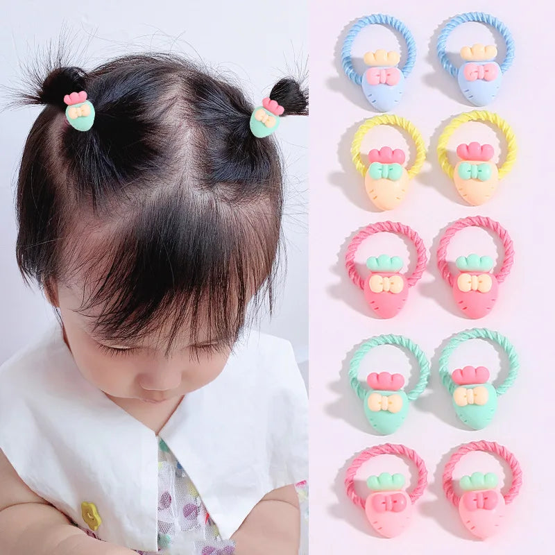 Children's Rubber Bands Do Not Harm Hair Girl Headbands Korean Baby Accessories Rings Tie Rubber Bands Little Girl Headbands