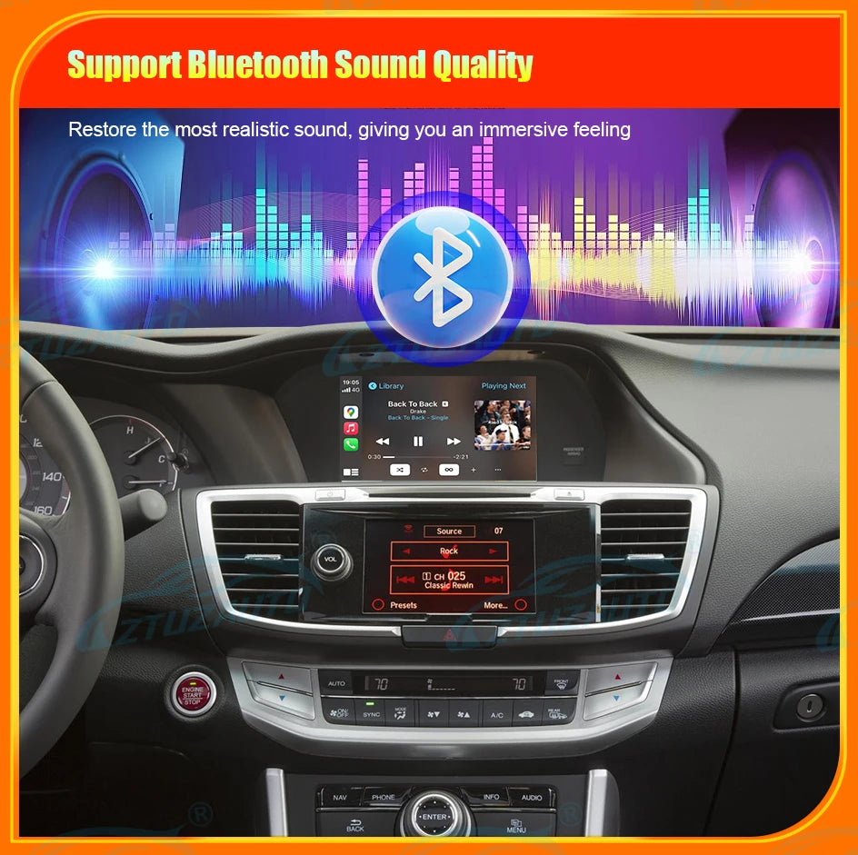 Wireless CarPlay Android Auto for Honda Accord /Odyssey Mirror Aftermarket CarPlay Upgrade Retrofit Multimedia Navigation