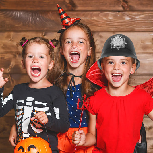 Halloween Cosplay Police Plastic Cop Officer Hat Party Costumes Stage Performance British Bobby Hat Badge Caps Decorative