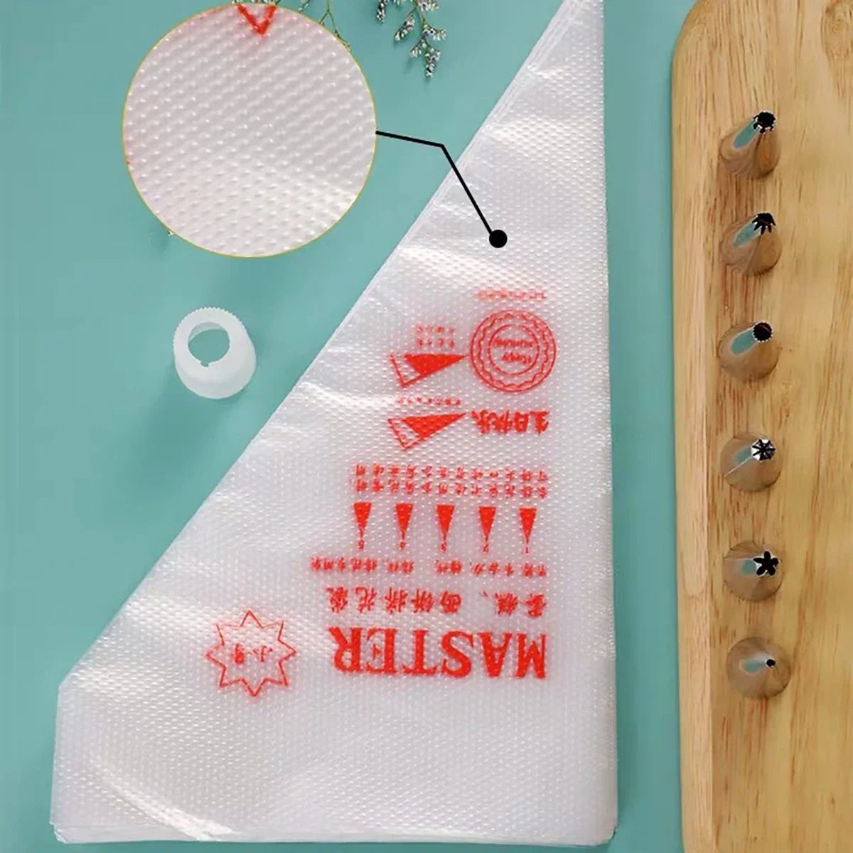 100 PCS Thick Disposable Pastry Bags DIY Cake Cream Decoration Piping Bag Icing Bag Baking Supplies Pastry Sleeves