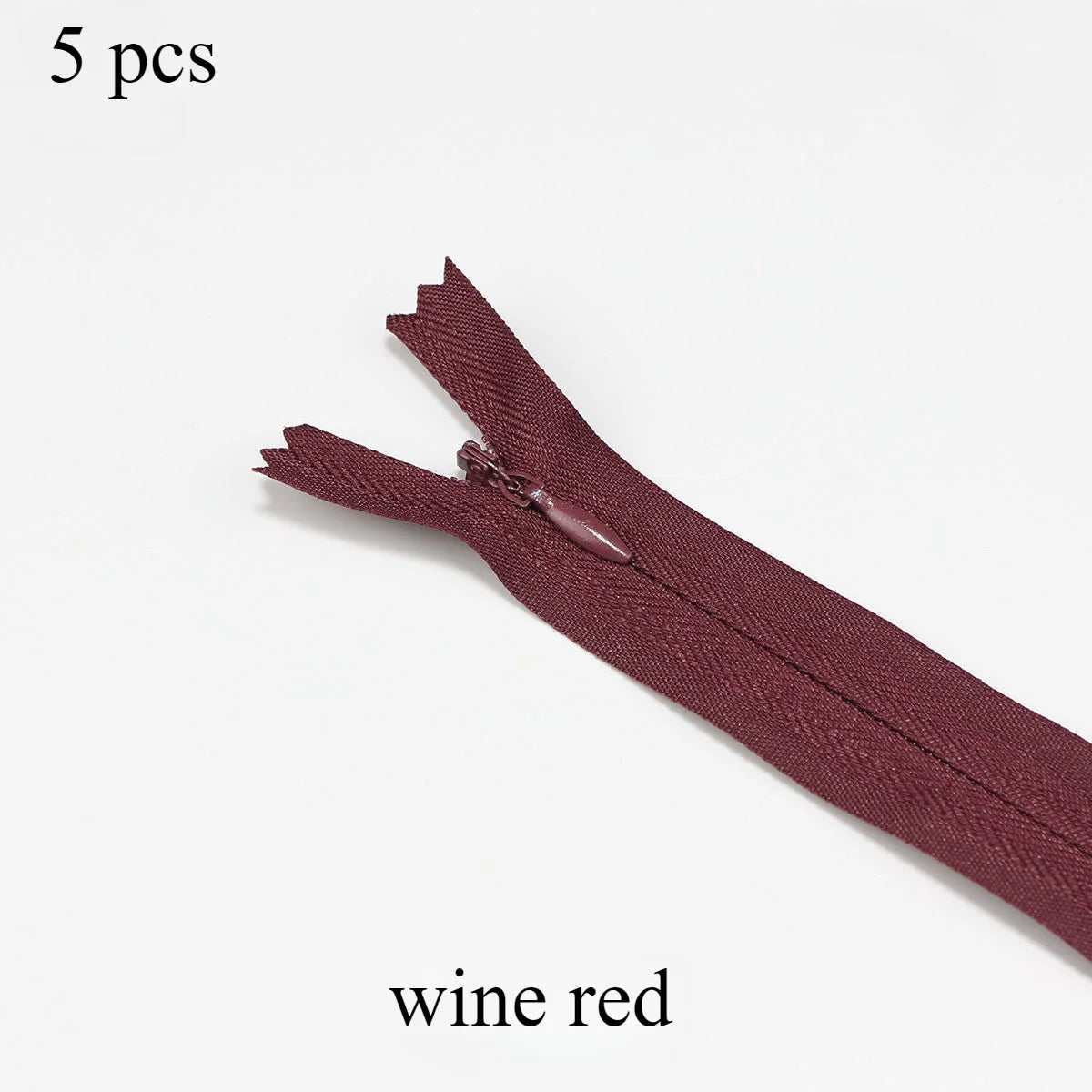 5 pcs 18cm-60cm Invisible zippers - various colors, suitable for premium hidden zipper dresses, pants, shirts, pockets, etc