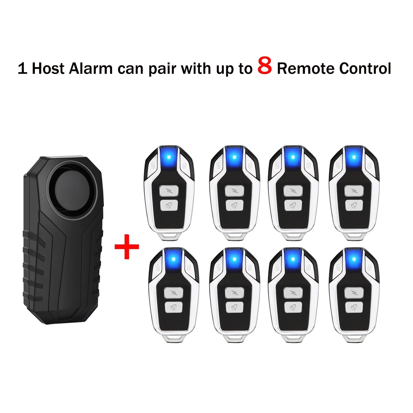 Gadpow Motorcycle Bike Wireless Remote Control Alarm Vibration Sensor 113dB Loud Waterproof Security Alarm