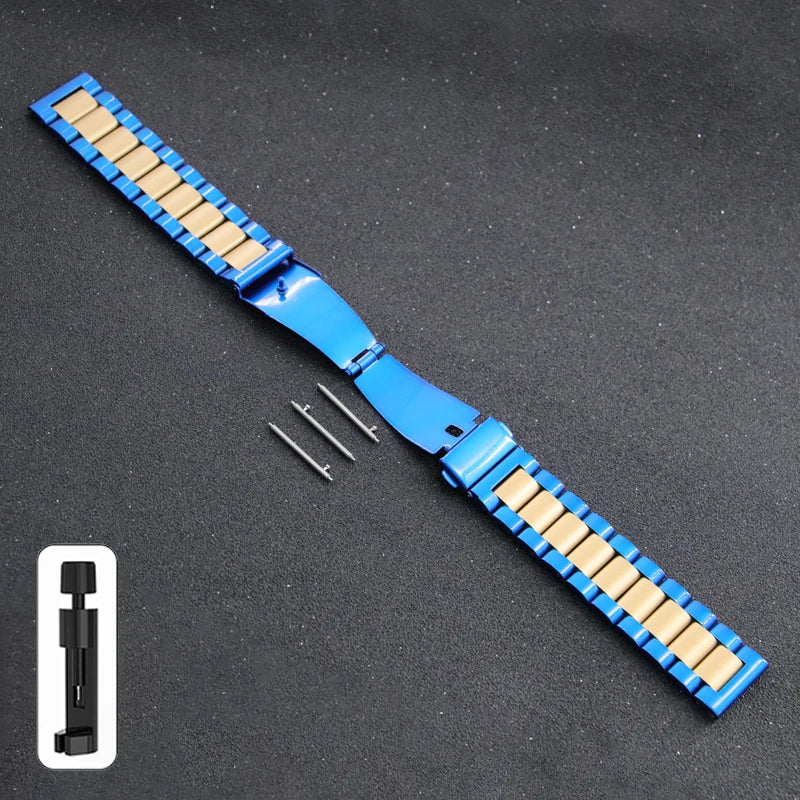 20mm 22mm 18mm 24mm Stainless Steel Strap for Samsung Galaxy Watch 6Classic 6 5 4 5Pro 40mm 44mm 43mm 47mm Gear S3 for Huawei GT