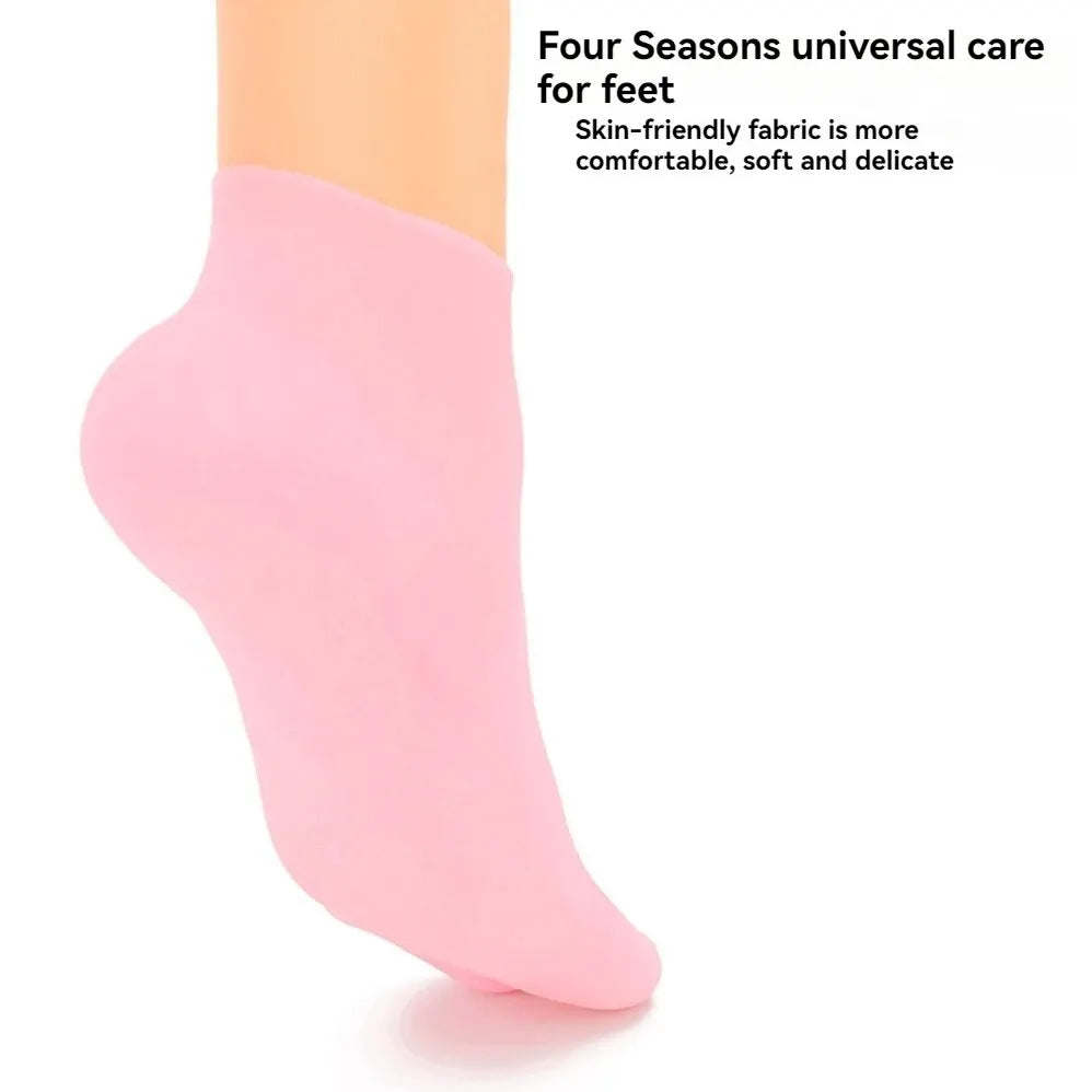 A Pair Of Silicone Socks Moisturise And Prevent Cracks And Soften Calluses And Cornsfoot Maskbeach Socksprotective Foot Covers