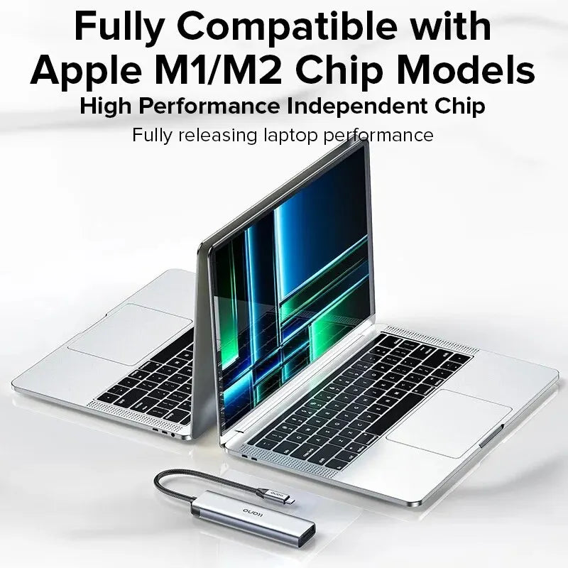 Llano 7 in 1 USB C Hub Multiport Adapter, 4K/60Hz HDMI 2.0, 100W PD, USB-A 5Gbps & USB-C 480Mbps Data Ports, SD/TF Card Reader