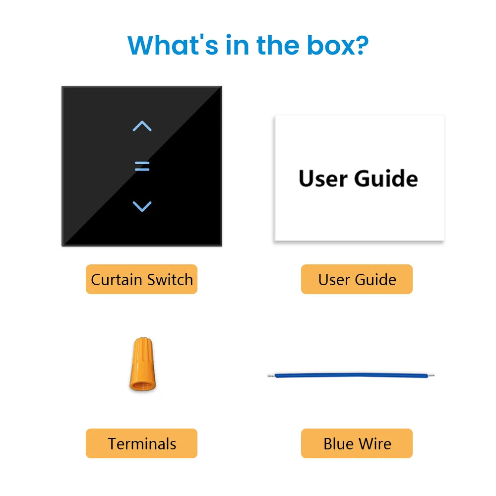LoraTap Tuya Smart Life WiFi Curtains Blinds Switch Roller Shutters Motor Switch Backlight Style Google Home Alexa Voice Control
