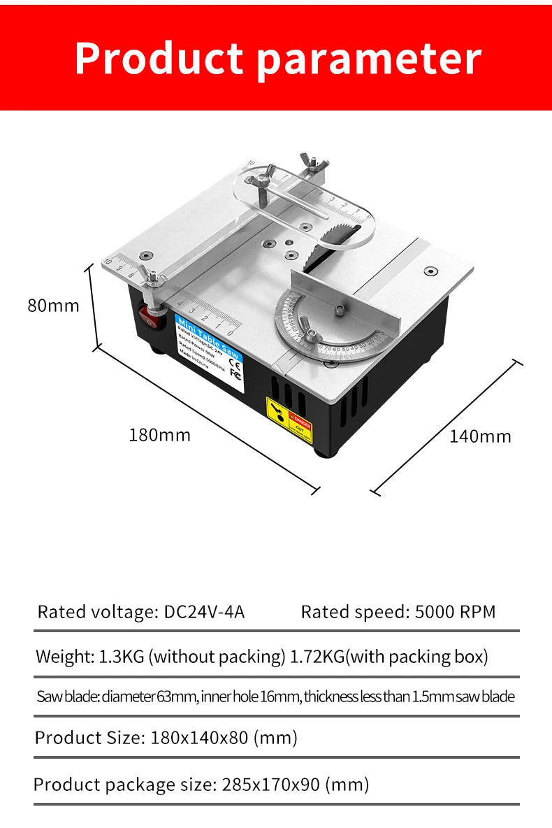 Mini Multifunctional Table Saw Electric Desktop Saws Small Household DIY Cutting Tool Woodworking Bench Lathe Cutter Machine