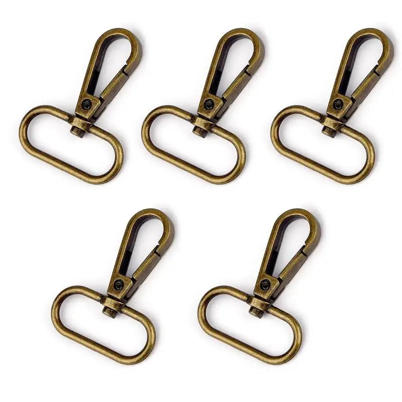 5pcs 1.6/2/2.5/3.2/3.5cm Metal Bags Strap Buckles Lobster Clasp Collar Carabiner Snap Hook DIY KeyChain Bag Part Accessories