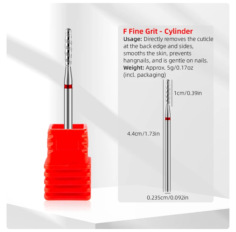 Tornado Diamond Nail Drill Bits Spiral Drill Milling Cutter For Manicure Electric Machine Accessory Nail File Gel Remover Tool