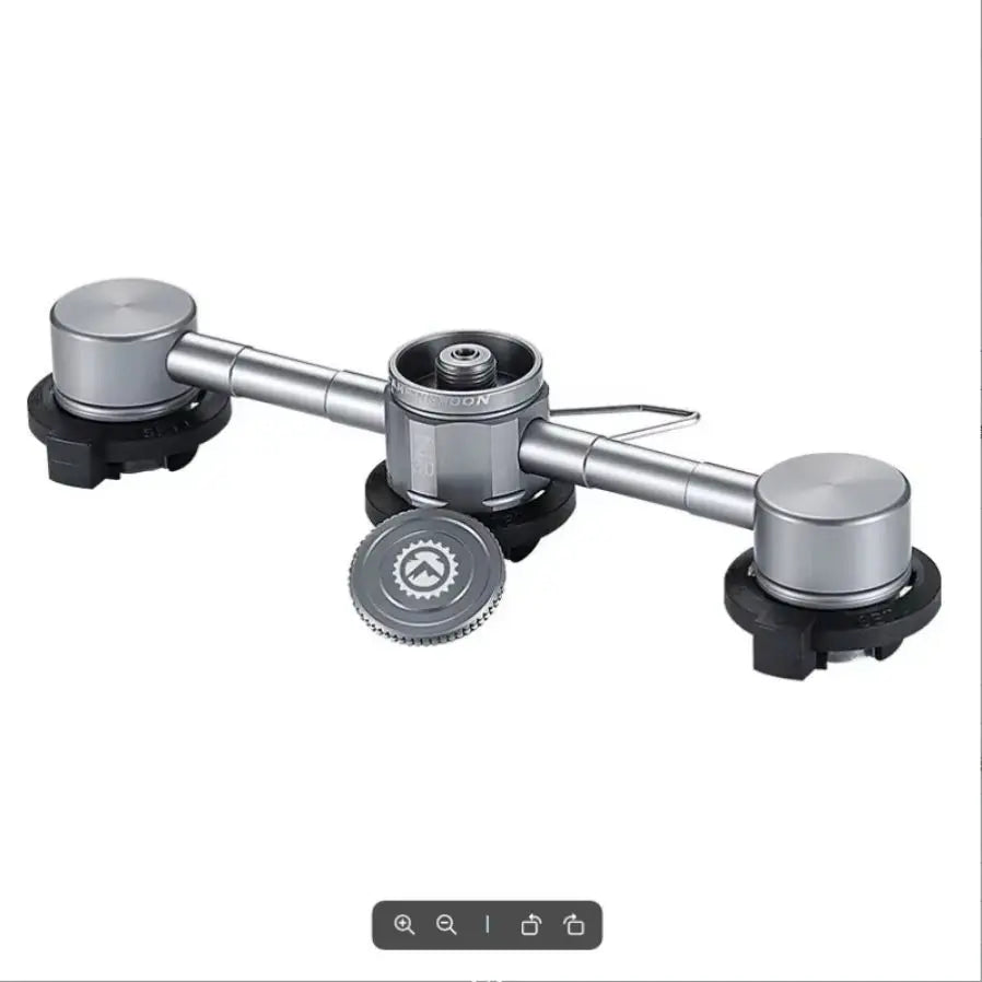 CAMPINGMOON 3 in 1 Butane Adapter Extension Hose Split Furnace Adapter Gasagnetic Suction Head Connector for Camping CAMPINGMOON