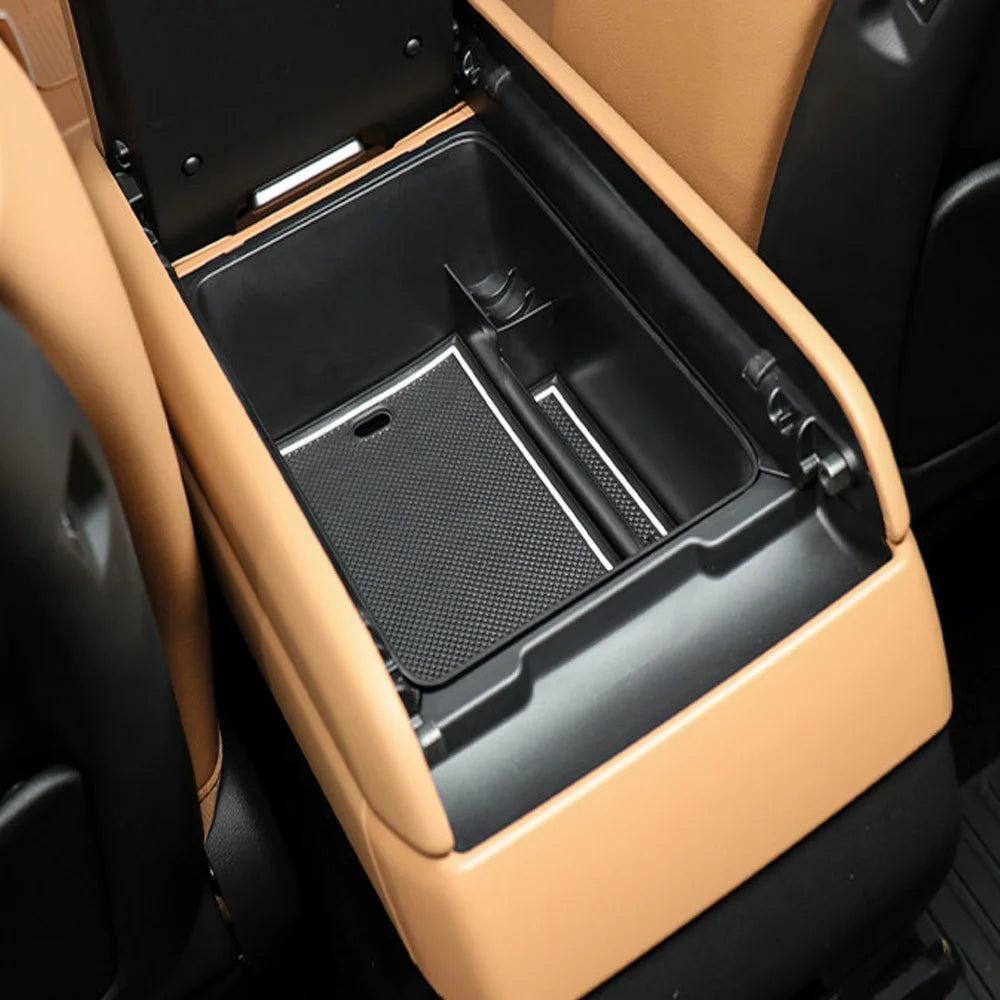 Central Console Armrest Box Storage Box Organizer Container Tray Car Interior Stowing Tidying For Hyundai Santa Fe MX5 2024