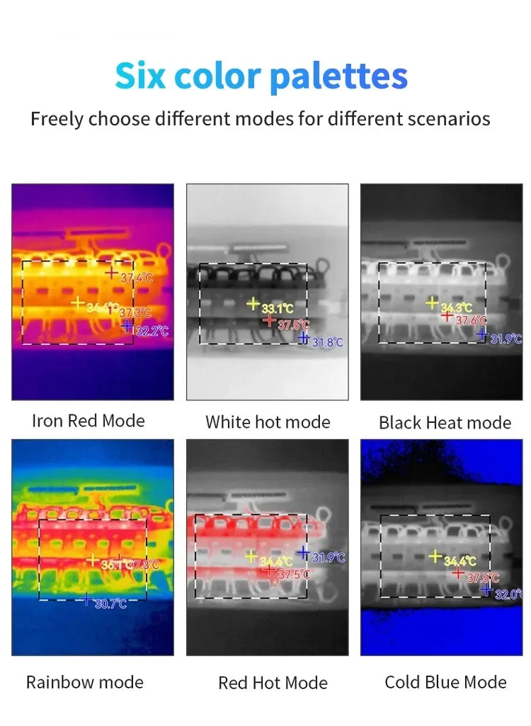 TOOLTOP T256 Thermal Camera 256*192 Type-c Infrared Camera 25Hz High Refresh Rate Thermal Imager for Industrial Heating Repair