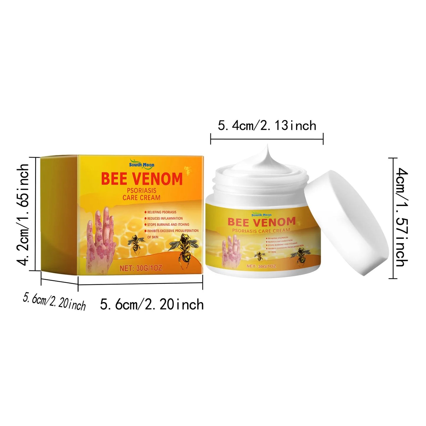 30ML Universal Natural Bee Venom relief cream, Hand And Foot Repaircream, Suitable For Neck, Waist, Back, Hands, Feet And Legs