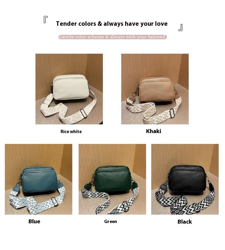 New Fashion Women's Bag Senior Simple Atmosphere Single Shoulder Crossbody Bag With Retro Small Square Bag Simple Fashion