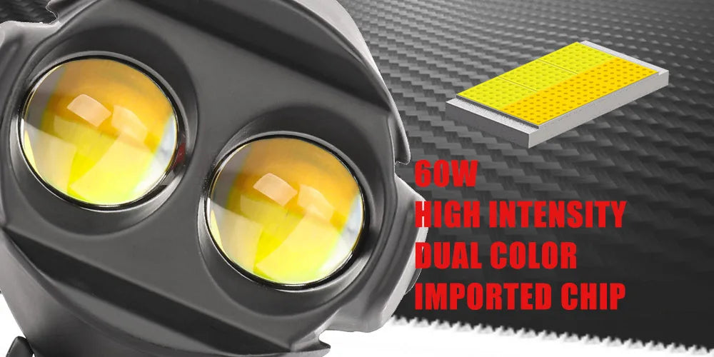 New Motorcycle 3inch Fog Lights 6000K 3500K LED Off Road Driving Light 20000LM Auxiliary Spot Work Lights for Truck Car ATV