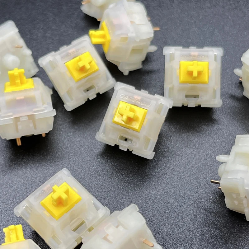 GATERON G Pro Milk Yellow Switch Mechanical Keyboard Accessory Lubrication Three-layer Pin 5pin