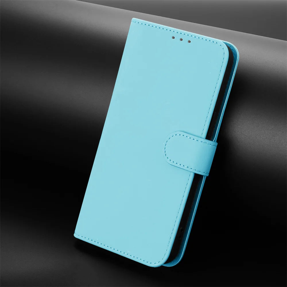 Flip Leather Phone Case for VIVO V40 V40e V40 SE V50 V50e V60 Lite T4X T4 T3X T2 Case Pinkycolor Wallet Back Cover