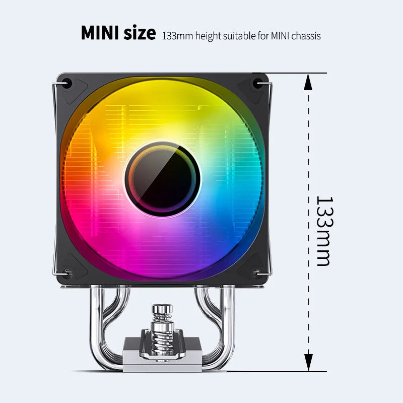 Jonsbo CR 1400 V2 CPU Cooler ARGB Quiet Fan 4 Heat Pipes Air Radiator for LGA1700 1200 115X AM4 AM5 PC Processor Heatsink Cooler