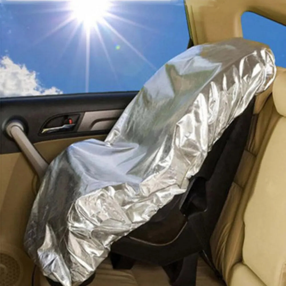 Universal Children's Car Safety Seat Sunshade Baby Kid Dust Cover Sunscreen Blocking Ultraviolet Heat Insulation Seat Cover