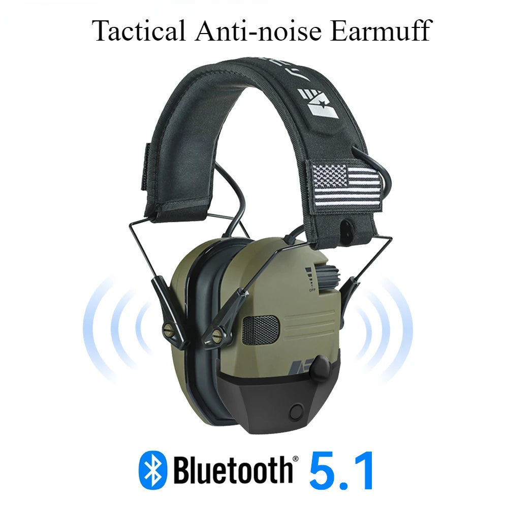 Bluetooth earmuffs Electronic Shooting Ear Protection Headset for hunting Professional Noise Reduction Hands-Free Calling