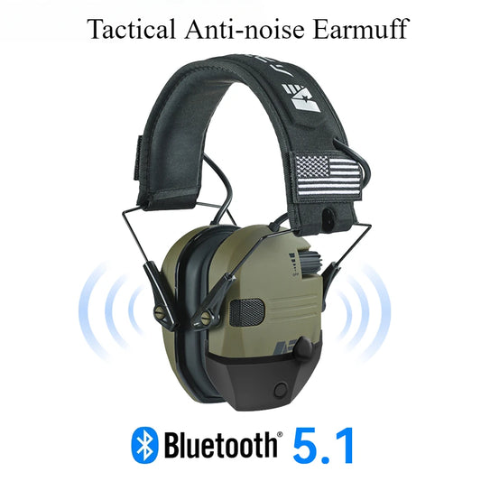 Bluetooth earmuffs Electronic Shooting Ear Protection Headset for hunting Professional Noise Reduction Hands-Free Calling