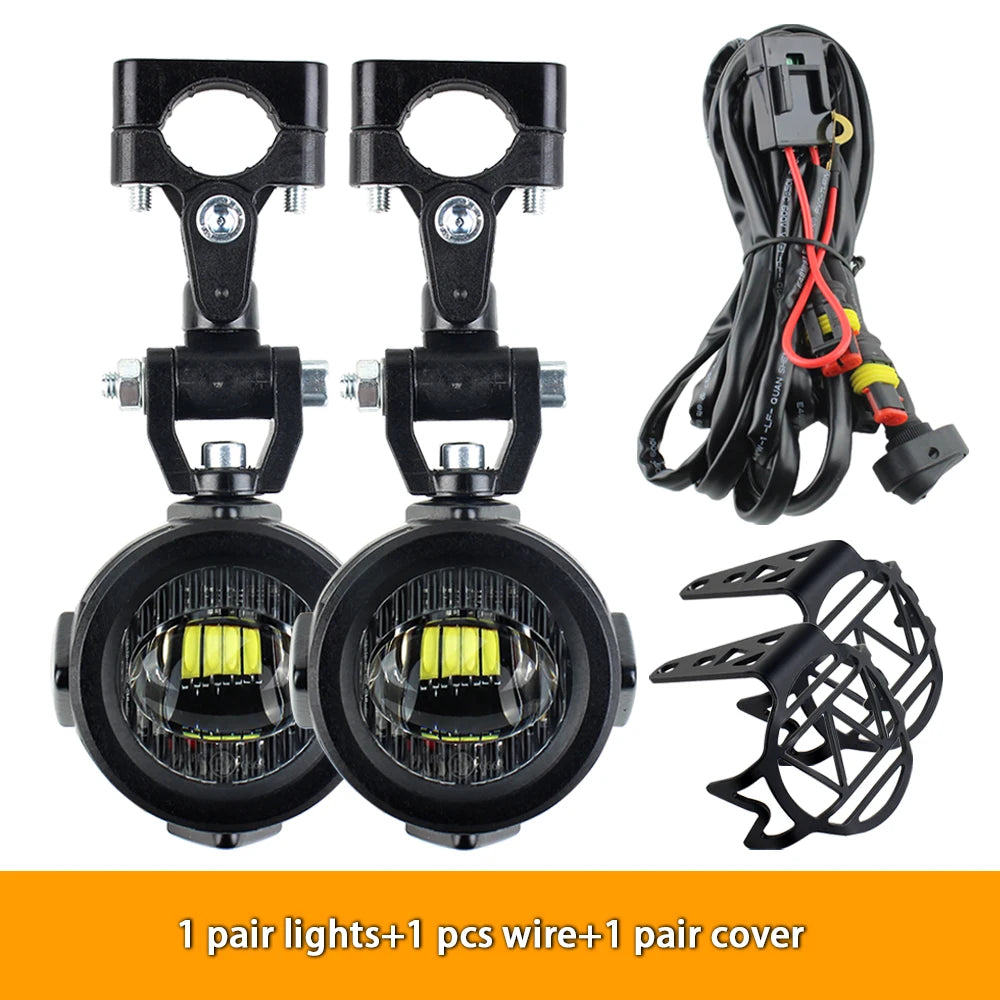 Upgrade Motorcycle fog light Auxiliary Lights Brighter Lamp 40W 6000K for BMW R1200GS F800GS F700GS F650 K1600