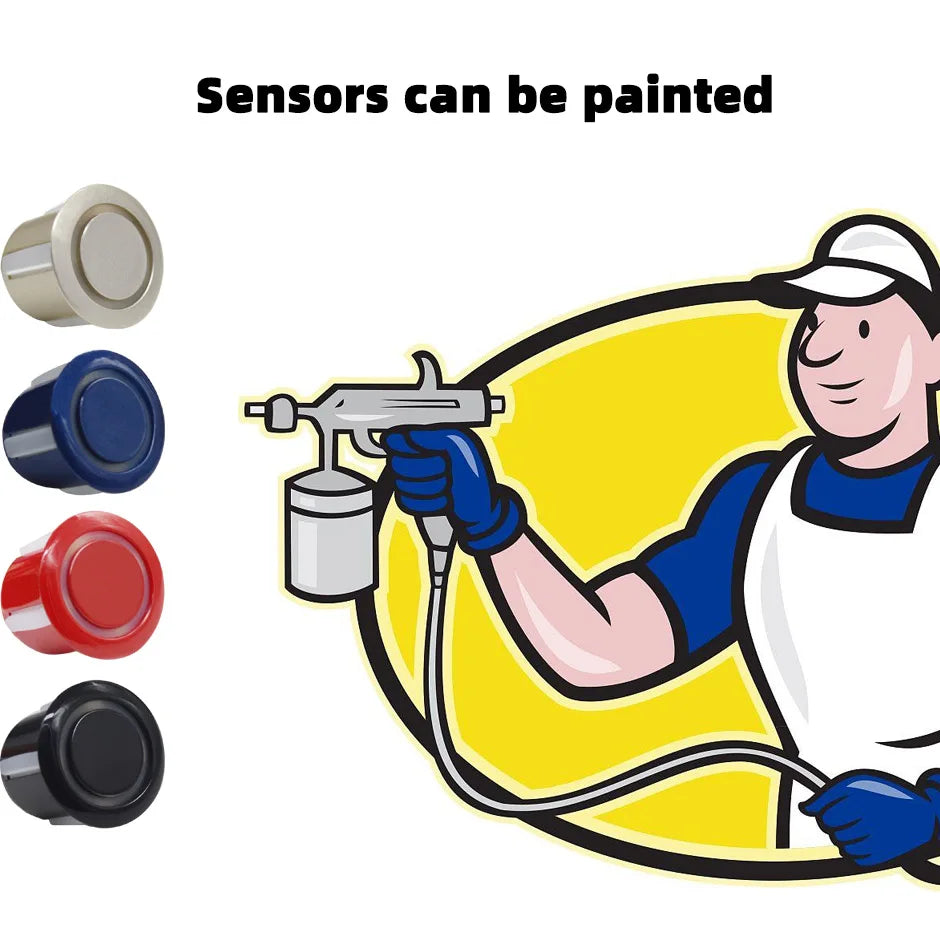 18MM Car Parking Sensor Parktronic Reverse Probe Ultrasonic Black Red Blue Grey Silver Champagne Gold Aparcami for Backup Radar