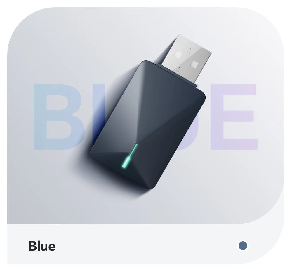 Mini Box Wired to Wireless CarPlay and Android Auto 5GHz WiFi5 Transmission Speed Plug and Play Fashionable and Portable