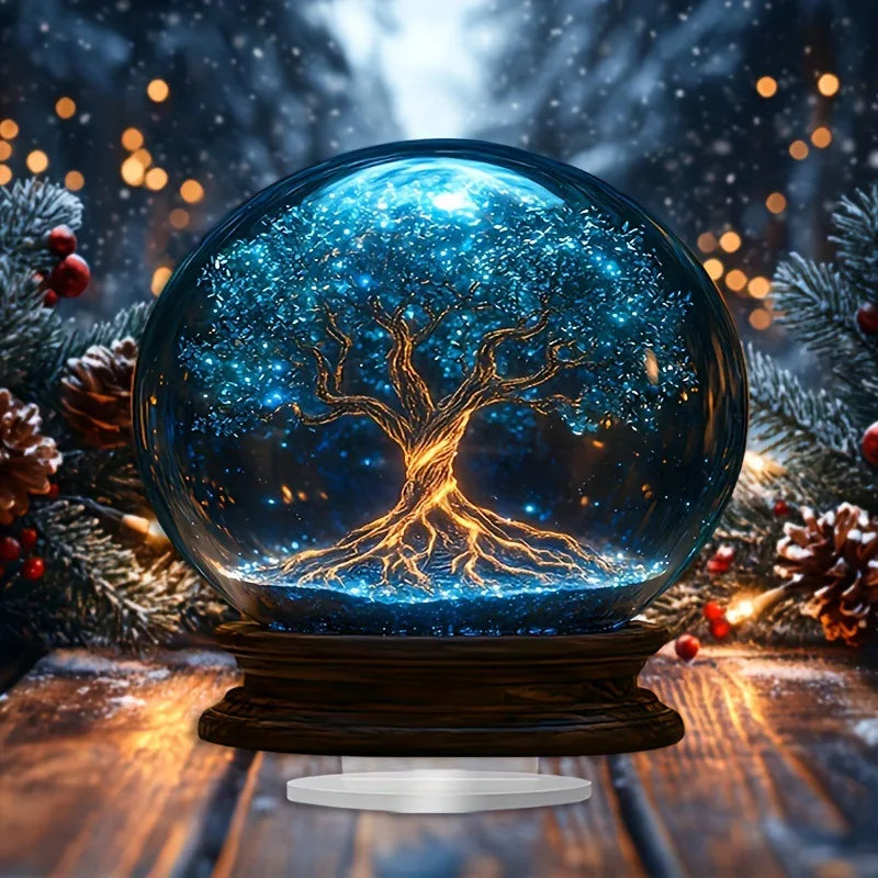 1PCS Crystal Starry Sky=Home Decoration Statues Ideal for Living Room Decoration, Bedroom Decoration Statues, and Party Decora