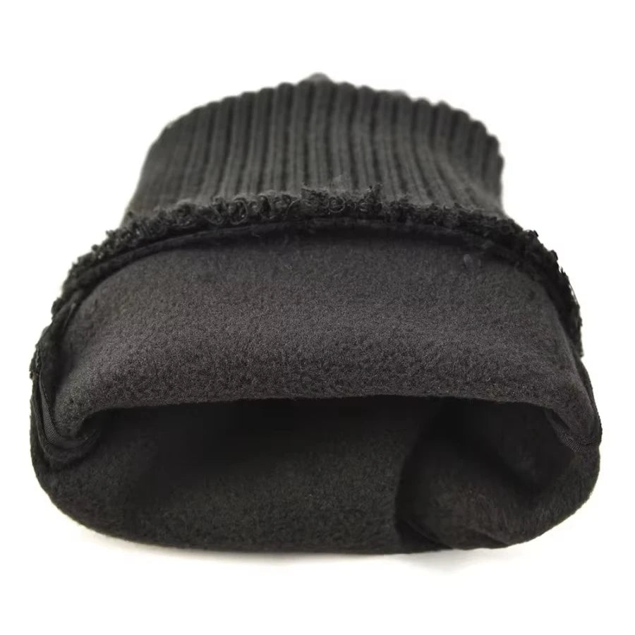 Autumn Winter Outdoor Cycling Gloves Gym Fitness Sports Running Warm Touch Screen Nonslip Gloves Motorcycle Gloves Men Black