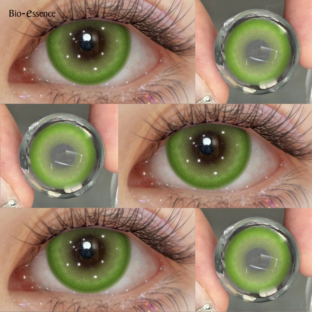 Contact Lenses for Halloween 2PCS Colored Contact Lenses Cosplay Purple Lenses 1Yearl Fashion Color Beauty Lenses Bio-essence