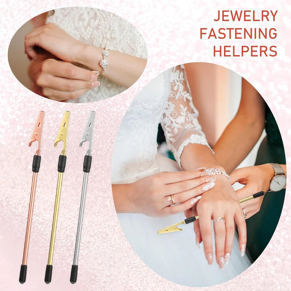 Easy Install Bracelet Fasteners Tool,Release Hand Bracelet Helpers,Jewelry Assistance Fastener Tool for Bracelet Linking Tool