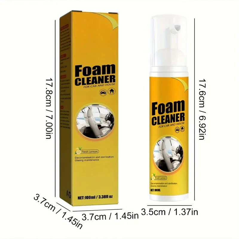 1or3PCS Multi-Functional Foam Cleaner Set: Wash for Automotive Interior Upholstery Plastic Instrument Panel Steering Wheel parts