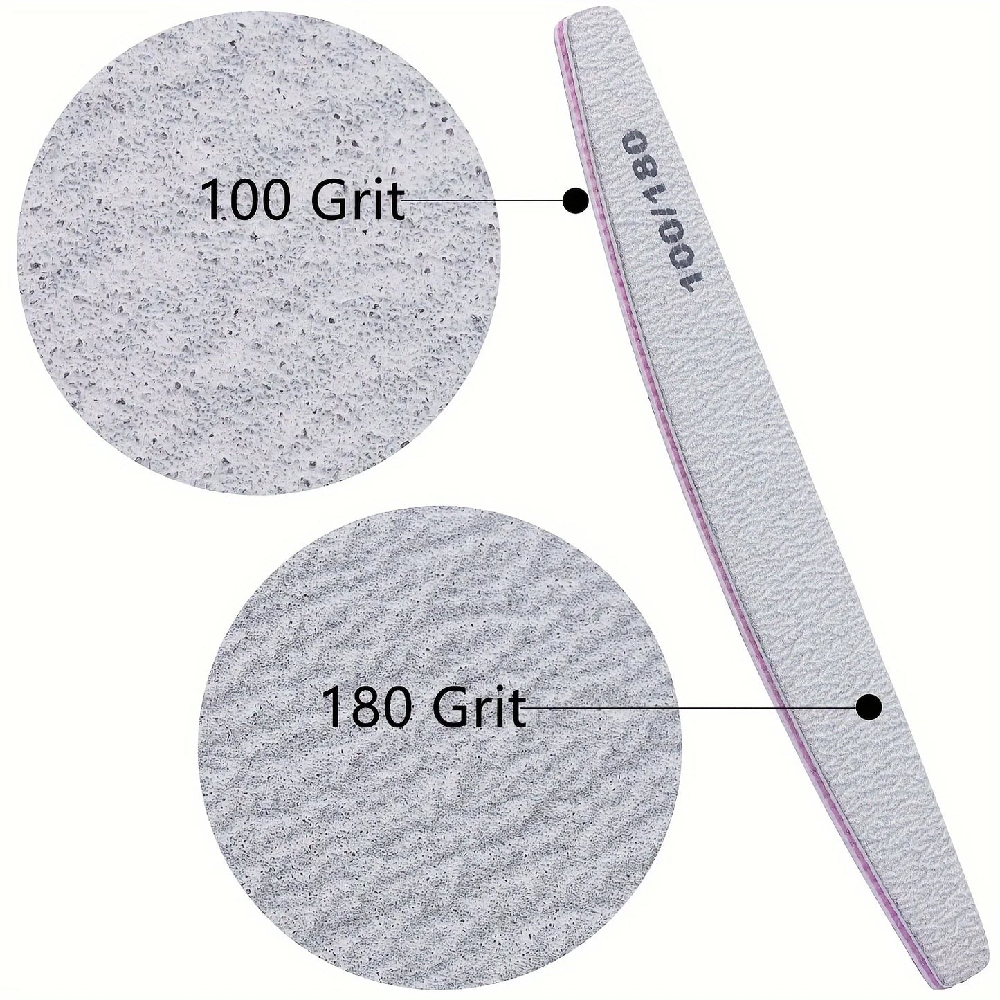 50Pcs Nail Art Files 100/180 Nails Accessoires Gel Nail Polish Polishing Pedicure Manicure Buffers Nail Care Tools lime a ongle