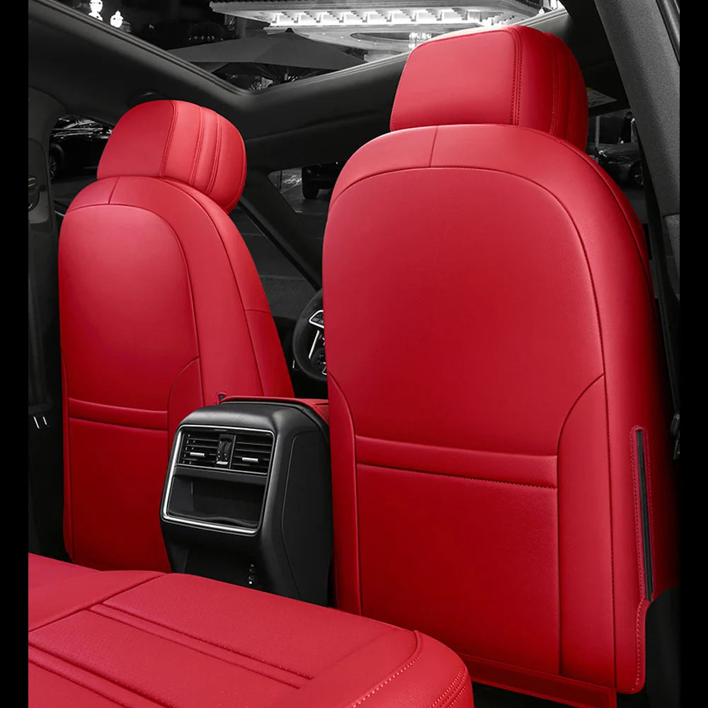 For Land Rover Range Rover Velar 2017 2018 2019 2020 Faux Leather Custom Car Seat Covers Full Set Interior Protector Accessories