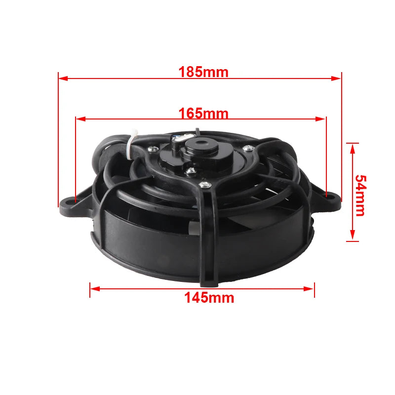 Radiator Cooler Water Tank With 5" Electrofan For 150cc 200cc 250cc Water Cooling Engine Motorcycle Quad 4x4 ATV UTV Buggy Parts