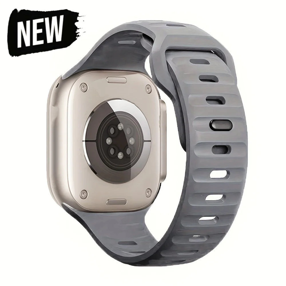 Silicone Sport Strap For Apple Watch Band Ultra2 49mm 45mm 40mm 44mm 42mm 46mm 41mm Correa Bracelet iWatch Series 10 9 8 7 6 5 4