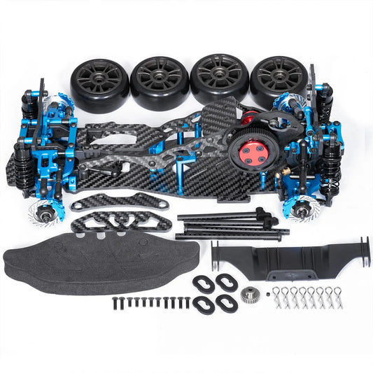 Alloy MR Chassis Frame Set Carbon Fiber Precision Car Frame for Sakura D5 1/10 RC Drift Car Upgrade Parts